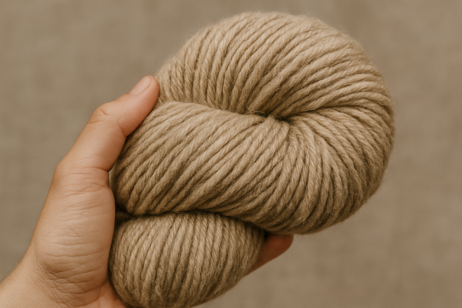 Kit with Natural Wool Yarn