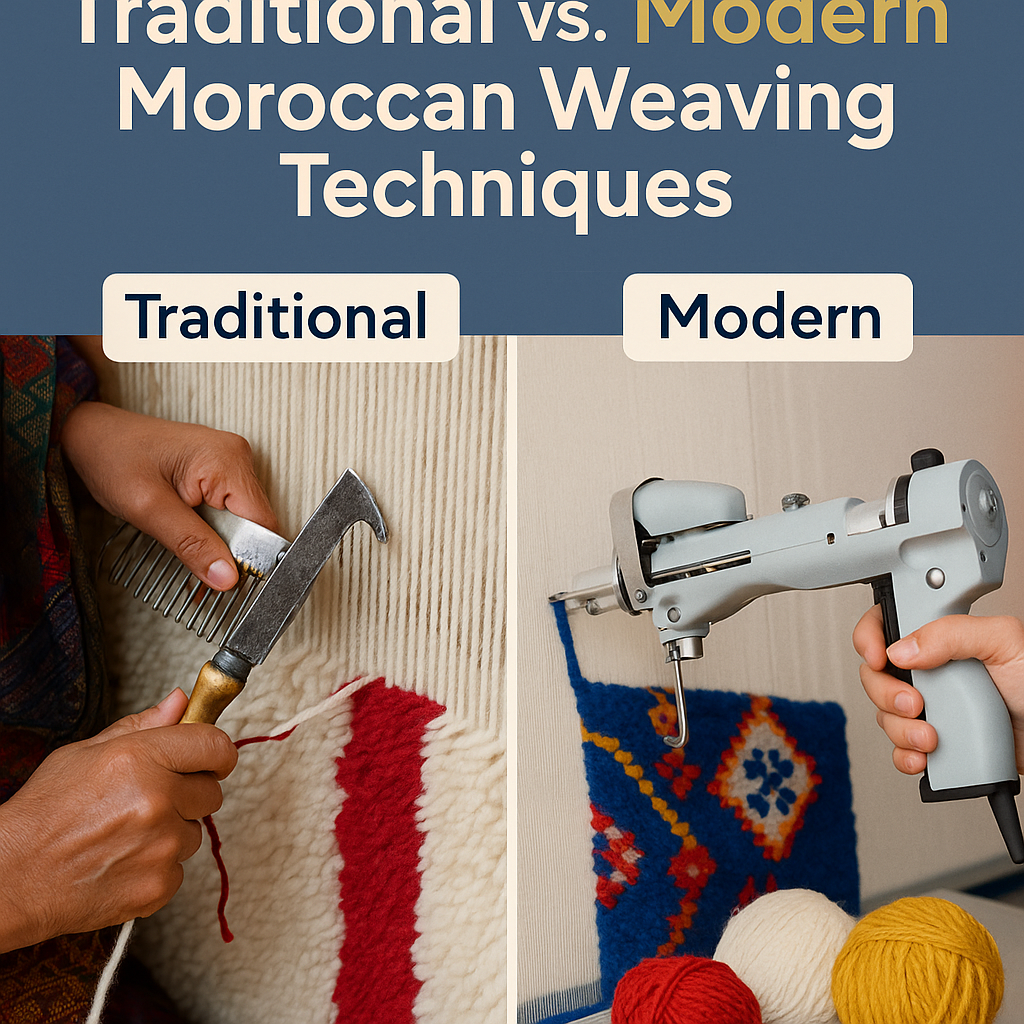 Traditional vs. Modern Moroccan Weaving Techniques
