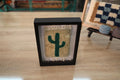 moroccan rug, cactus art, cactus wall decor, green cactus textile, hand knotted mini rug, moroccan wall hanging, cactus wool tapestry, 