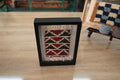 moroccan rug, framed wall art, geometric wool design, hand-knotted mini rug, traditional moroccan pattern, red and black rug, home decor tapestry, small wool rug, knot by knot artwork

